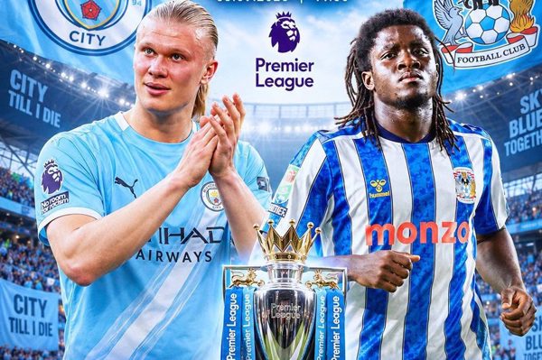 Trực tiếp bóng đá Man City vs Coventry: Vòng 3 Ngoại hạng Anh