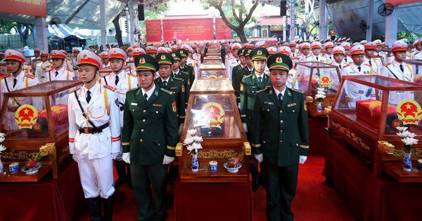 Trực tiếp lễ viếng, truy điệu liệt sĩ quy tập tại công viên Lê Thị Riêng