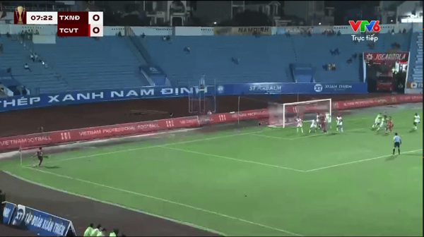 Trực tiếp Nam Định vs Thể Công Viettel: 0-1 (H2): Hiệp 2 bắt đầu