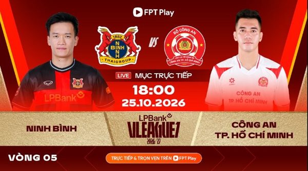 Trực tiếp Ninh Bình FC vs Công an TPHCM (18h00 ngày 25/10): Đòi nợ nổi không?