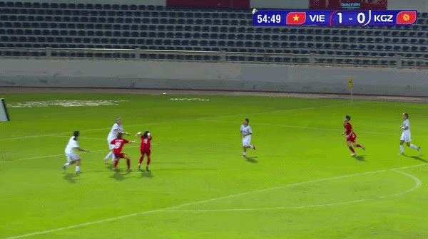 Trực tiếp U17 nữ Việt Nam vs U17 nữ Kyrgyzstan 2-0 (H2): Vào!!! Hà Vi ghi bàn