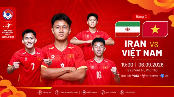 Trực tiếp U20 Việt Nam vs U20 Iran, 19h00 ngày 6/9: Không còn đường lùi