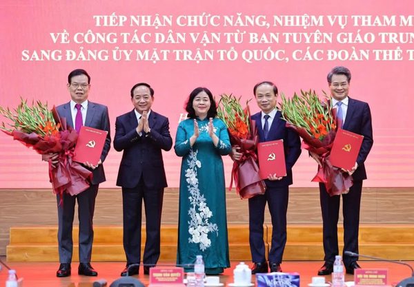 Trung ương đồng ý chủ trương đổi tên Đảng ủy MTTQ, các đoàn thể Trung ương
