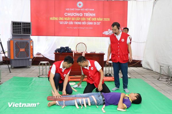 Trung ương Hội Chữ thập đỏ Việt Nam phát động Ngày Sơ cấp cứu thế giới 2026