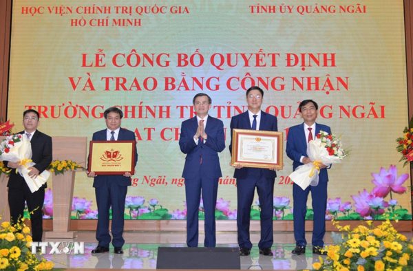 Trường Chính trị tỉnh Quảng Ngãi đạt chuẩn mức 1
