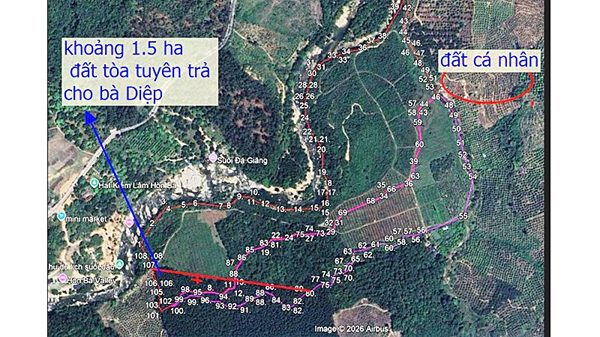 Tự ý san gạt đất tại khu vực đang tranh chấp