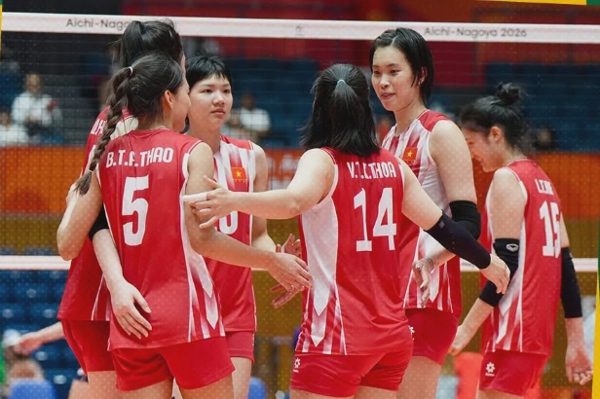 Tuyển bóng chuyền nữ Việt Nam thất bại trước Trung Quốc ở tứ kết Asiad 20