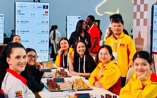 Tuyển cờ vua Việt Nam toàn thắng sau 2 ván đấu tại Olympiad