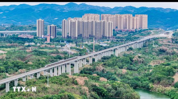 Tuyến đường sắt vận chuyển hàng hóa Trung Quốc-châu Âu đạt cột mốc mới