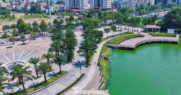 Tuyến đường sở hữu ba 'lá phổi xanh' giữa đô thị cao tầng phía Tây Hà Nội