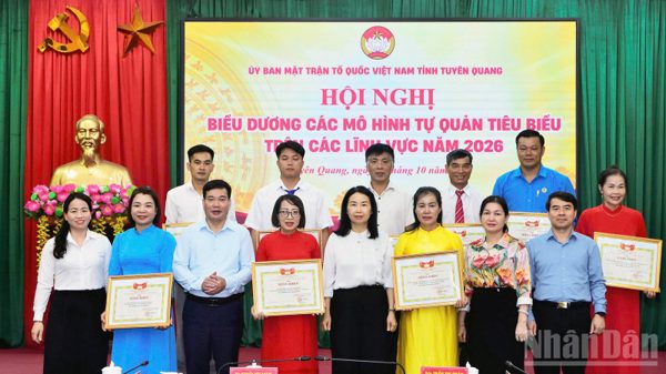 Tuyên Quang biểu dương các mô hình tự quản tiêu biểu năm 2026