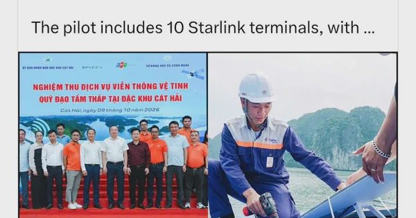 Tỷ phú Elon Musk chia sẻ thông tin Hải Phòng triển khai internet vệ tinh Starlink