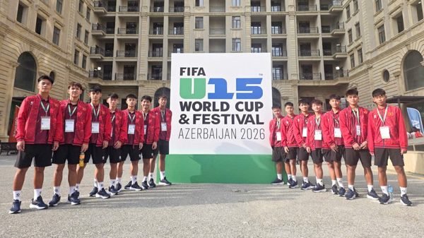 U15 Việt Nam sẵn sàng ra quân tại FIFA U15 World Cup & Festival 2026
