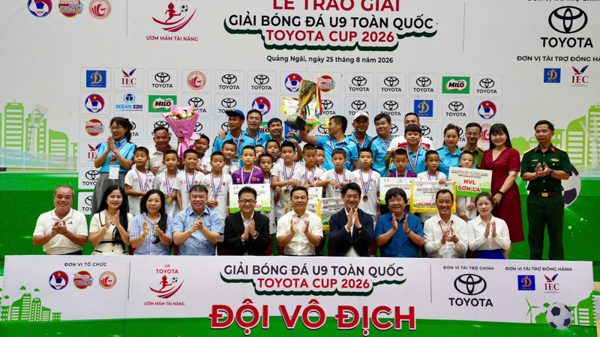 U9 HVL Sơn La lần đầu vô địch Giải bóng đá U9 toàn quốc