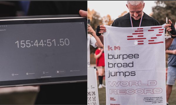 VĐV Đức phá kỷ lục marathon bằng 30.000 lần burpee nhảy xa