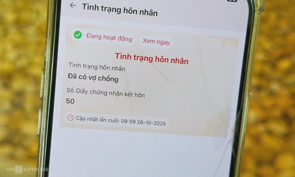 Vì sao đã ly hôn nhưng VNeID vẫn hiển thị 'đang có vợ chồng'?