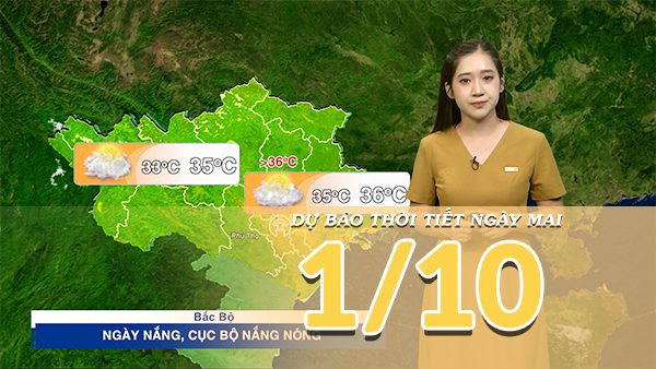 [Video] Dự báo thời tiết đêm nay và ngày mai 1/10/2026: Mưa to tại Nam Bộ, Bắc Bộ và Trung Bộ tăng nhiệt