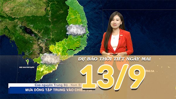 [Video] Dự báo thời tiết đêm nay và ngày mai 12/9/2026: Áp thấp nhiệt đới hướng vào Quảng Trị, Trung Bộ mưa lớn