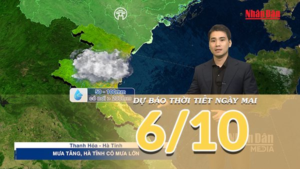 [Video] Dự báo thời tiết đêm nay và ngày mai 6/10/2026: Bắc Bộ trời lạnh, có nơi chuyển rét, Trung Bộ mưa lớn diện rộng