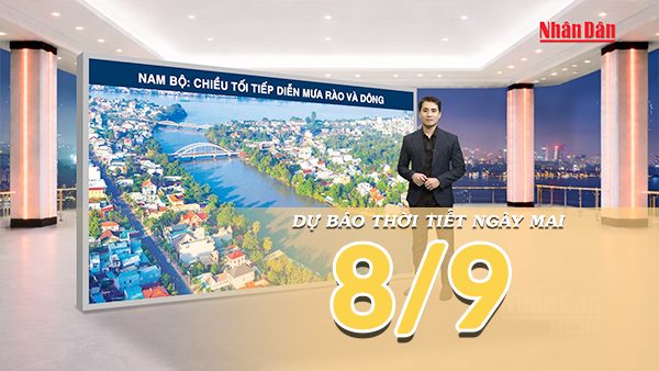 [Video] Dự báo thời tiết đêm nay và ngày mai 8/9/2026: Bắc Bộ còn mưa rải rác về đêm, Trung Bộ và Nam Bộ tăng mưa