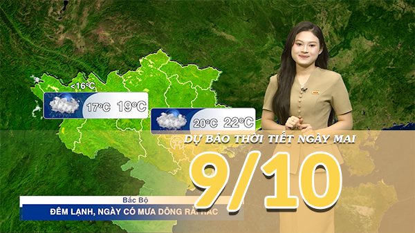 [Video] Dự báo thời tiết đêm nay và ngày mai 9/10/2026: Trung Bộ tiếp tục mưa lớn, cảnh báo nguy cơ lũ quét và sạt lở đất