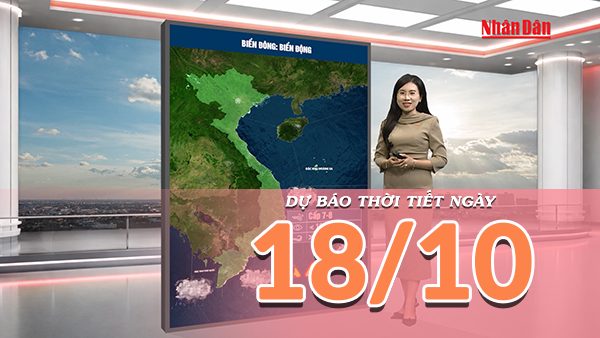 [Video] Dự báo thời tiết ngày 18/10/2026: Bắc Bộ có nắng, Nam Bộ mưa dông