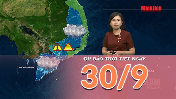 [Video] Dự báo thời tiết ngày 30/9/2026: Bắc Bộ và Trung Bộ nắng nóng, có nơi trên 36 độ C