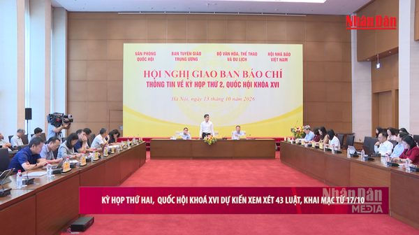 [Video] Kỳ họp thứ Hai, Quốc hội khóa XVI dự kiến xem xét 43 dự án luật, khai mạc từ 17/10