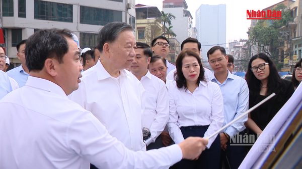 [Video] Tổng Bí thư, Chủ tịch nước Tô Lâm kiểm tra tiến độ các dự án trọng điểm của Thủ đô