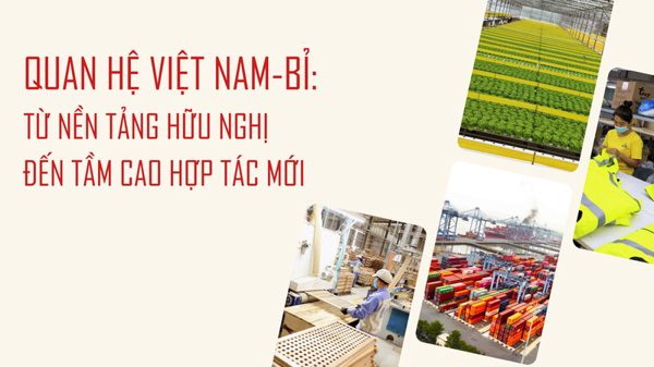 Việt Nam-Bỉ: Từ nền tảng hữu nghị đến tầm cao hợp tác mới