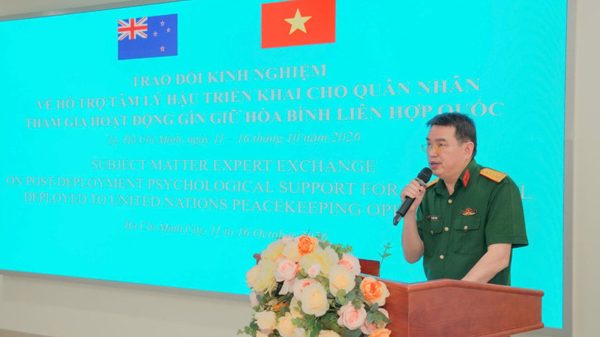 Việt Nam-New Zealand tăng cường hỗ trợ tâm lý cho quân nhân gìn giữ hòa bình sau nhiệm kỳ