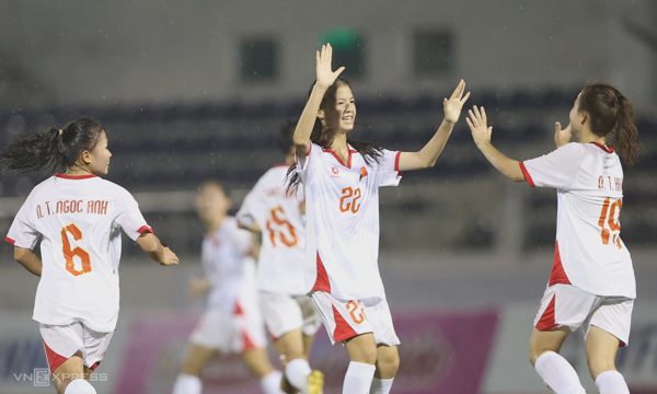 Việt Nam thắng 20-0 ở giải U17 nữ châu Á