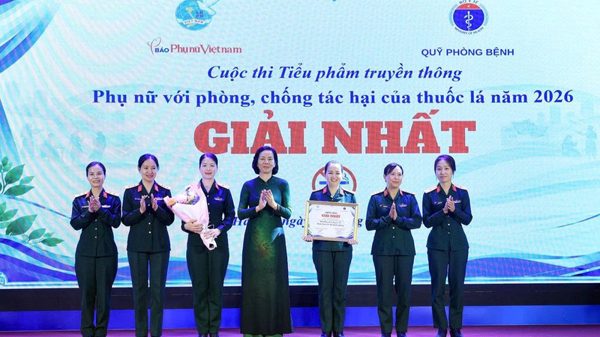 Vinh danh 20 tác phẩm đoạt giải Cuộc thi tiểu phẩm truyền thông "Phụ nữ với phòng, chống tác hại của thuốc lá"