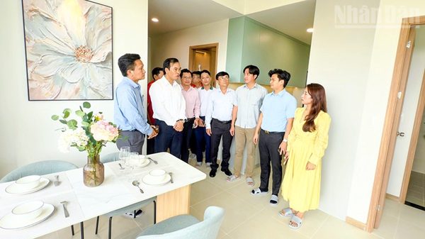 Vĩnh Long khai trương nhà mẫu dự án nhà ở xã hội Phú Cường Home