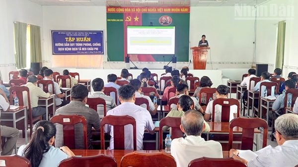 Vĩnh Long: Nâng cao năng lực phòng, chống dịch tả lợn châu Phi cho gần 1.800 cán bộ cơ sở