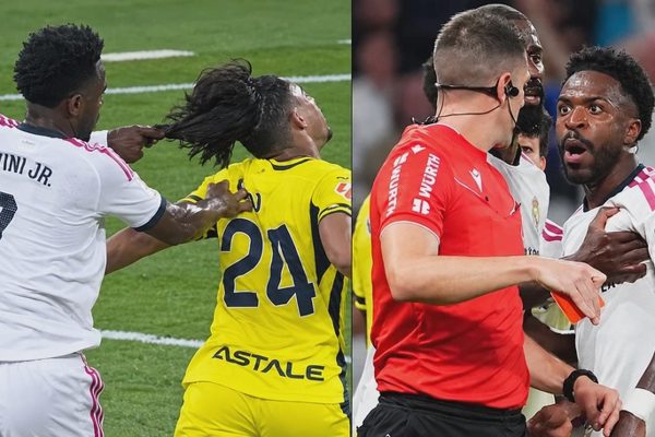 Vinicius bị đuổi vì giật tóc đối thủ, HLV Mourinho bỏ họp báo