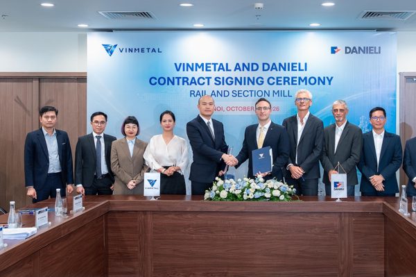 VinMetal hợp tác Danieli sản xuất thép ray cho đường sắt cao tốc và đô thị