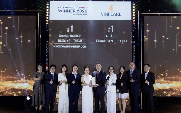 Vinpearl dẫn đầu Top 100 doanh nghiệp được người lao động yêu thích nhất