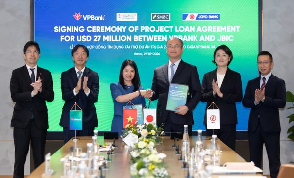 VPBank huy động 27 triệu USD từ ngân hàng Nhật Bản cho dự án truyền tải điện