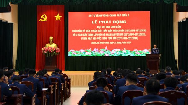 Vùng Cảnh sát biển 3 phát động thi đua chào mừng 80 năm ngày toàn quốc kháng chiến