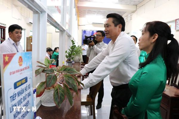 Xã đầu tiên được lựa chọn triển khai mô hình hành chính công lưu động tại Vĩnh Long