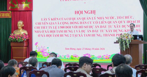 Xã Tam Hưng lấy ý kiến người dân về quy hoạch chi tiết hai dự án nhà ở xã hội