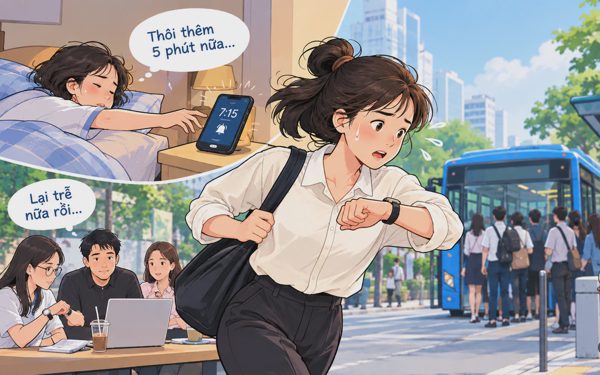 Xài giờ dây thun '10 phút nữa tới' thành hai tiếng sau vẫn không thấy mặt