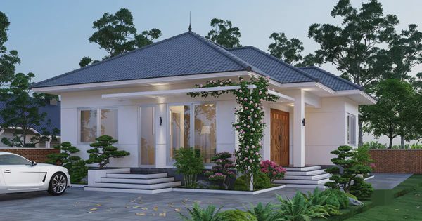 Xây nhà mái Nhật 1 tầng 3 phòng ngủ 130m² khoảng bao nhiêu?