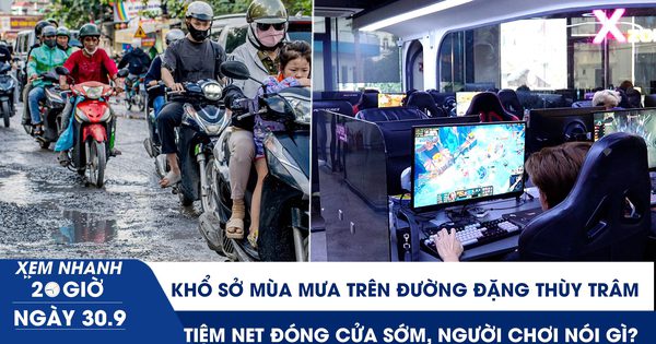 Xem nhanh 20h ngày 30.9: Khổ sở mùa mưa trên con đường sình lầy ở TP.HCM | Tiệm net đóng cửa sớm, người chơi nói gì