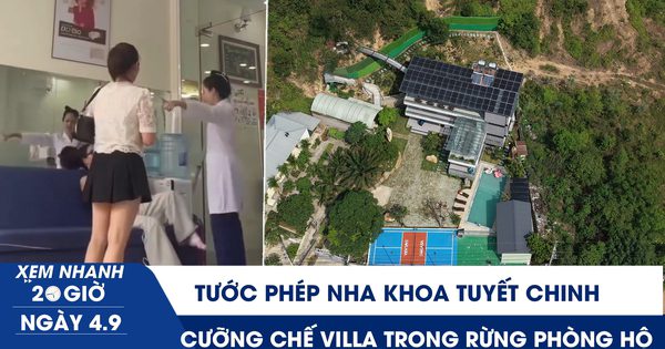 Xem nhanh 20h ngày 4.9: Tước phép nha khoa Tuyết Chinh | Cưỡng chế villa, homestay 'mọc' trong rừng phòng hộ