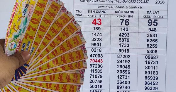 Xổ số miền Nam: Một dãy số trúng cùng lúc 2 giải, người mua ôm trọn 16 tờ