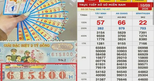 Xổ số miền Nam ngày 10 tháng 9: Người trúng 16 vé đài Bình Thuận nhận thưởng sớm