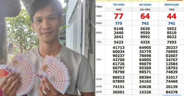 Xổ số miền Nam ngày 15 tháng 10: 10 người trúng 1,2 tỉ đài Bình Thuận