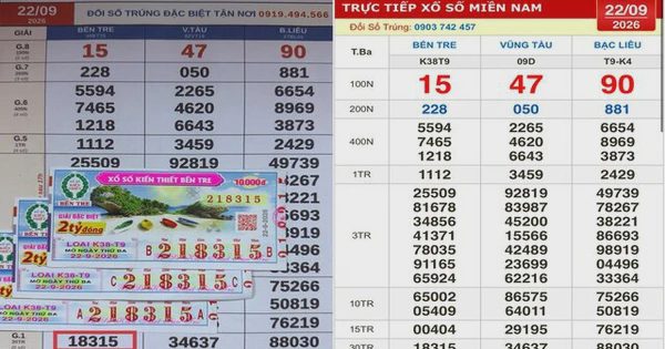 Xổ số miền Nam ngày 22 tháng 9: Mua giúp người bán dạo, trúng 2 giải